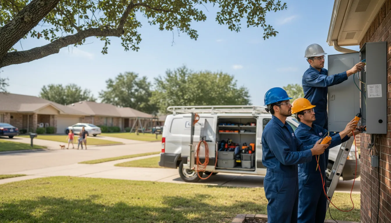 Certified electrician providing emergency electrical services in Chester, OK